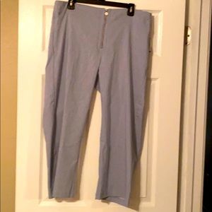 Verve blues crop pants